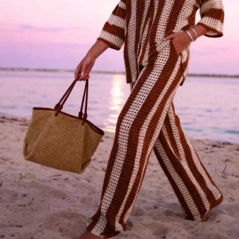 Multicolor Casual Women's Holiday 2-Piece Set_3